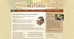 Desktop Screenshot of dignityrestored.org